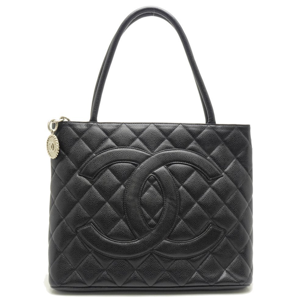 Chanel Tote Bag Black Caviar Skin